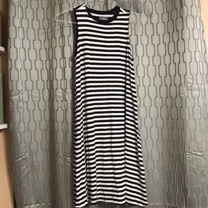 Stripped T-shirt dress